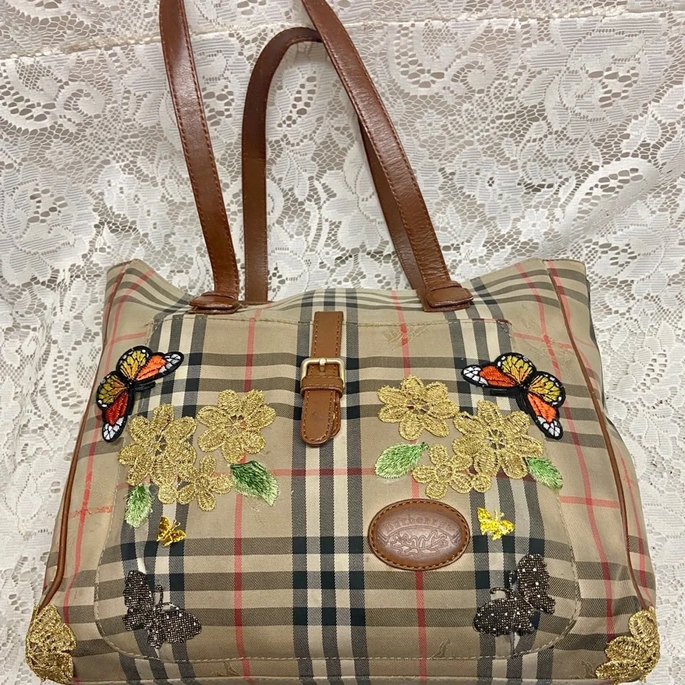 Burberry Nova Check Hand-Shoulder Bag Tote - Picture 8 of 15